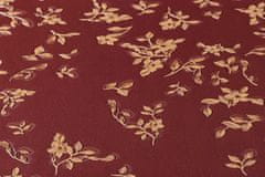 Profhome Vliesová tapeta s květinoým vzorem Profhome 935857-GU lehce reliéfná lesklá červená zlatá hnědá 7,035 m2