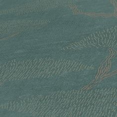 Profhome Vliesová tapeta s lesním motivem Profhome 387412-GU lehce reliéfná matná zelená modrozelená béžová 5,33 m2