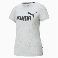 Puma Tričko na trenínk šedé S Ess Logo Tee