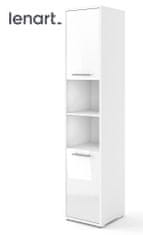 CASARREDO Skříňka 2D CONCEPT PRO CP-08 bílá/bílý lesk