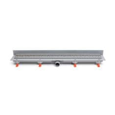 Enpro Žlab podlahový lineární ke stěně 850 mm, D 40 mm, boční, square mat, ENPRO
