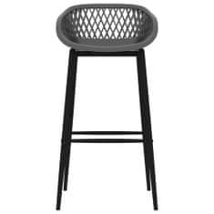 Vidaxl Barové židle 2 ks šedé