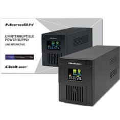 Qoltec UPS Line Interactive | Monolith | 1500VA | 900W | LCD | USB