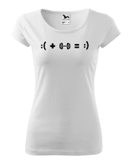 Fenomeno Dámské tričko Smile(posilovna) - bílé Velikost: XS