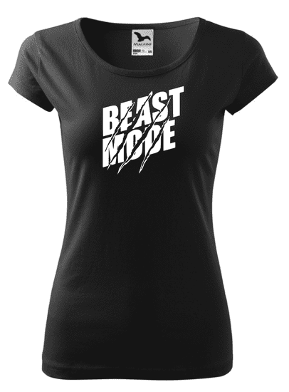 Fenomeno Dámské tričko Beast mode - černé Velikost: XS