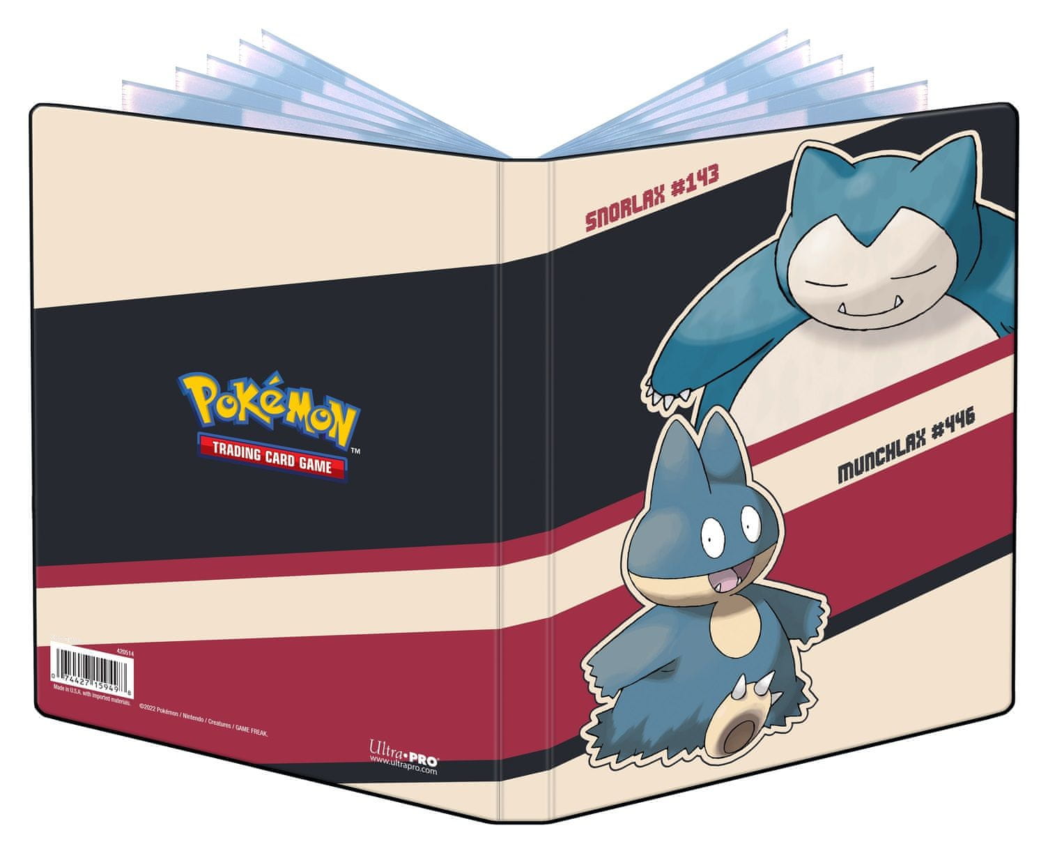 Pokémon UP: GS Snorlax Munchlax - A5 album na 80 karet