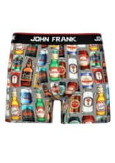 John Frank Pánské boxerky John Frank JFBD313 L šedá