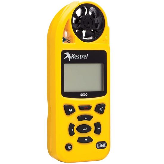 Kestrel Instruments Kapesní meteostanice Kestrel 5500, s LiNK připojením a větrnou korouhvičkou, žlutá