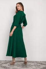 Lanti Šaty s dlouhým rukávem SUK205 Zelená 34