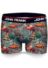 John Frank Pánské boxerky John Frank JFBD338 XL šedá