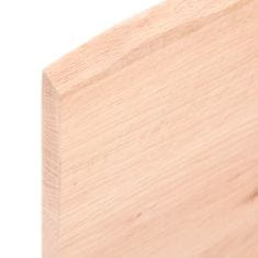 Greatstore Stolní deska 100 x 60 x 2 cm neošetřené masivní dubové dřevo