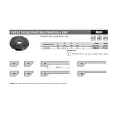 RH+ nůž multiradius pro frézu zaoblovací R2-3-4-5 (51402345)