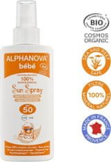 Alphanova Opalovací krém pro miminka SPF 50,125 ml BIO