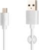 nabíjecí a datový kabel USB-A - USB-C, USB 2.0, 1m, bílá