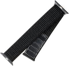 FIXED nylonový řemínek pro Apple Watch 38/40/41mm, černá