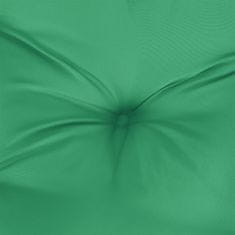 Vidaxl Poduška na palety zelená 120 x 80 x 12 cm textil