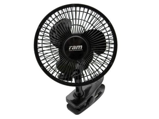 RAM ventilátor s klipsem 15cm