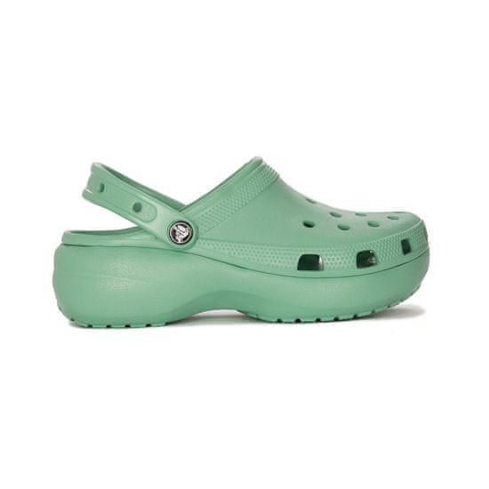 Crocs Dřeváky zelené Classic Platform Clog