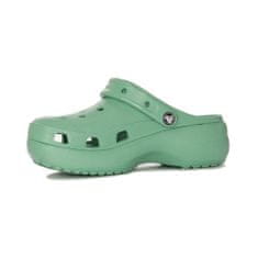 Crocs Dřeváky zelené 36 EU Classic Platform Clog