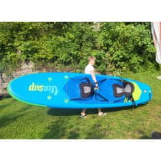 Wasup Family 12.0x33x6, nafukovací rodinný paddleboard 365x84x15 cm s 3-dílným paddleboard pádlem, taškou, pumpou s manometrem, bezpečnostním vodítkem