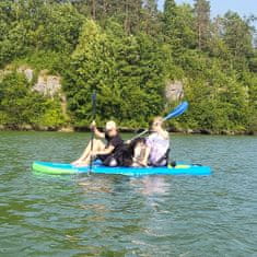 Family 12.0x33x6, nafukovací rodinný paddleboard 365x84x15cm, set s kajakovým pádlem a kajakovým sedátkem, batohem, pumpou, bezpečnostním lankem