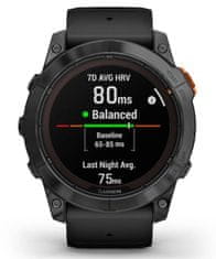 Garmin fenix 7X Pro, linija Solar, 51 mm, siv model s črnim paščkom (010-02778-01) - rozbaleno