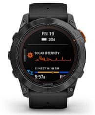 Garmin fenix 7X Pro, linija Solar, 51 mm, siv model s črnim paščkom (010-02778-01) - rozbaleno