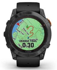 Garmin fenix 7X Pro, linija Solar, 51 mm, siv model s črnim paščkom (010-02778-01) - rozbaleno