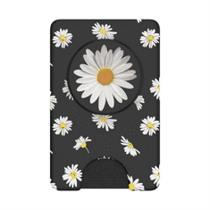 PopSockets PopWallet+ White Daisy, pouzdro na karty/vizitky apod. s integrovaným PopGrip Gen.2