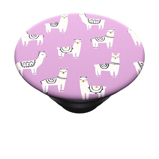 PopSockets PopTop Gen.2, Lotsa Llama, lamy na růžovém podkladu, výměnný vršek