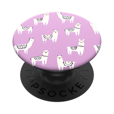 PopSockets PopTop Gen.2, Lotsa Llama, lamy na růžovém podkladu, výměnný vršek