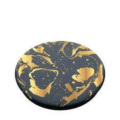 PopSockets PopTop Gen.2, Gilded Swirl, zlatá spirála na černém pozadí, výměnný vršek