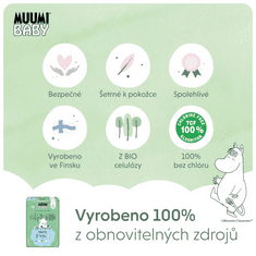 MUUMI BABY Pants 7 XL 16-26 kg měsíční balení kalhotkových eko plen 102 ks