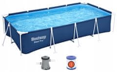 Bestway Rodinný Ocelový Stojan Pro Rack Pool 400X211X81