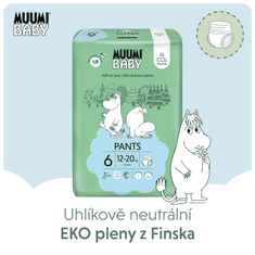 MUUMI BABY Pants 6 Junior 12-20 kg kalhotkové eko pleny 36 ks