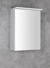 AQUALINE KAWA STRIP galerka s LED osvětlením 50x70x22cm, bílá WGL50S - Aqualine