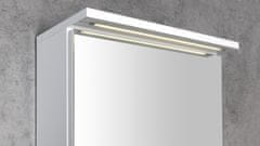 AQUALINE KAWA STRIP galerka s LED osvětlením 50x70x22cm, bílá WGL50S - Aqualine