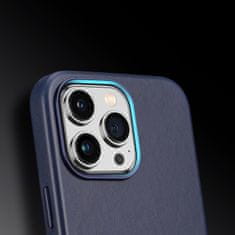 Dux Ducis Naples MagSafe kožené pouzdro na iPhone 14 PRO 6.1" Blue
