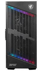 MSI skříň MPG VELOX 100P AIRFLOW/ bez zdroje/ levé temp. sklo/ 3x 120mm/ 1x 120mm ARGB/1x USB3.1 Type-C/2x USB3.0/ černá