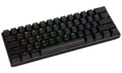 Endorfy herní klávesnice Thock Compact BLK RGB /USB/ black sw. / bezdrátová / mechanická / US layout / mini /černá RGB