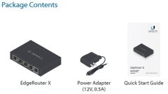 Ubiquiti EdgeRouter X - 5x GbE port, 1x PoE In 24V, 1x PoE Out 24V