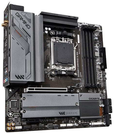 Gigabyte B650M GAMING X AX / AMD B650 / AM5 / 4x DDR5 / 2x M.2 / HDMI / 2x DP / USB-C / Wi-Fi / mATX