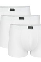 Amiatex Pánské boxerky 007 white 3 pack, bílá, XL