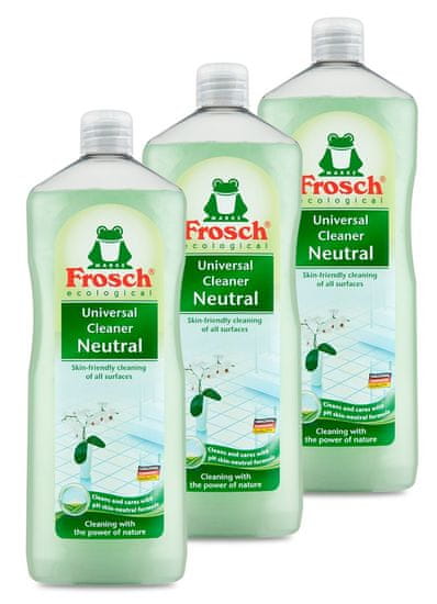 Frosch Univerzální čistič - PH neutrální 3 x 1000 ml