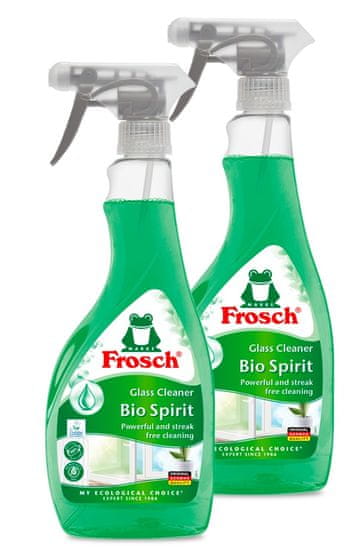 Frosch Eko Sprej Spiritus čistič skel 2 x 500 ml