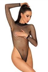 Obsessive Dámské erotické body + Ponožky Gatta Calzino Strech, černá, S/M/L