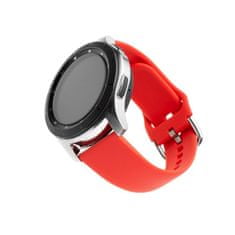 FIXED Silikonový řemínek FIXED Silicone Strap s Quick Release 20mm pro smartwatch, červený