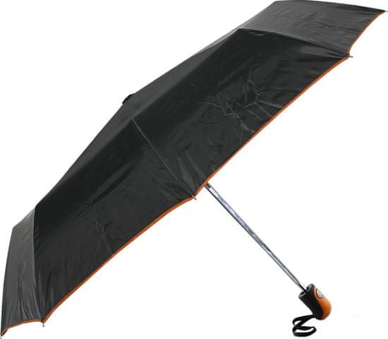 MPM QUALITY Skládací automatický deštník REINA, pogumovanou rukojetí, průměr 98 cm