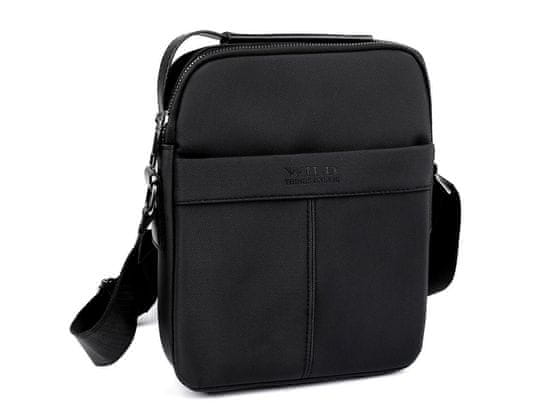 Kraftika 1ks černá pánská taška crossbody 20x26 cm, ledvinky