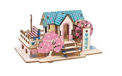 Kraftika Woodcraft dřevěné 3d puzzle jarní dům